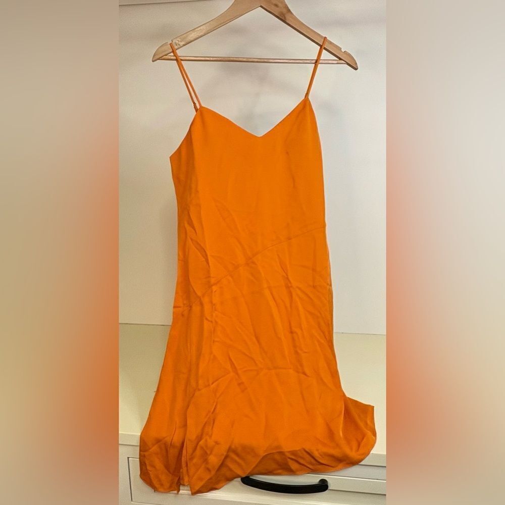 NWT - Lita by Ciara 100% silk slip dress -Medium - color Amberglow